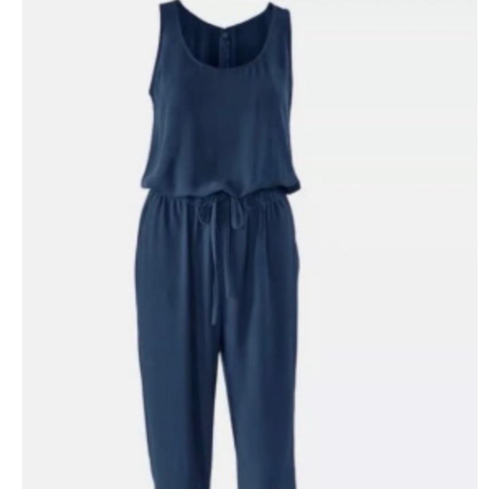Cabi Elegant Navy Jumpsuit Size Small